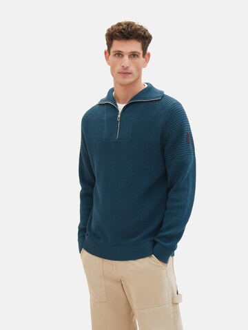 TOM TAILOR Sweater in Green: front