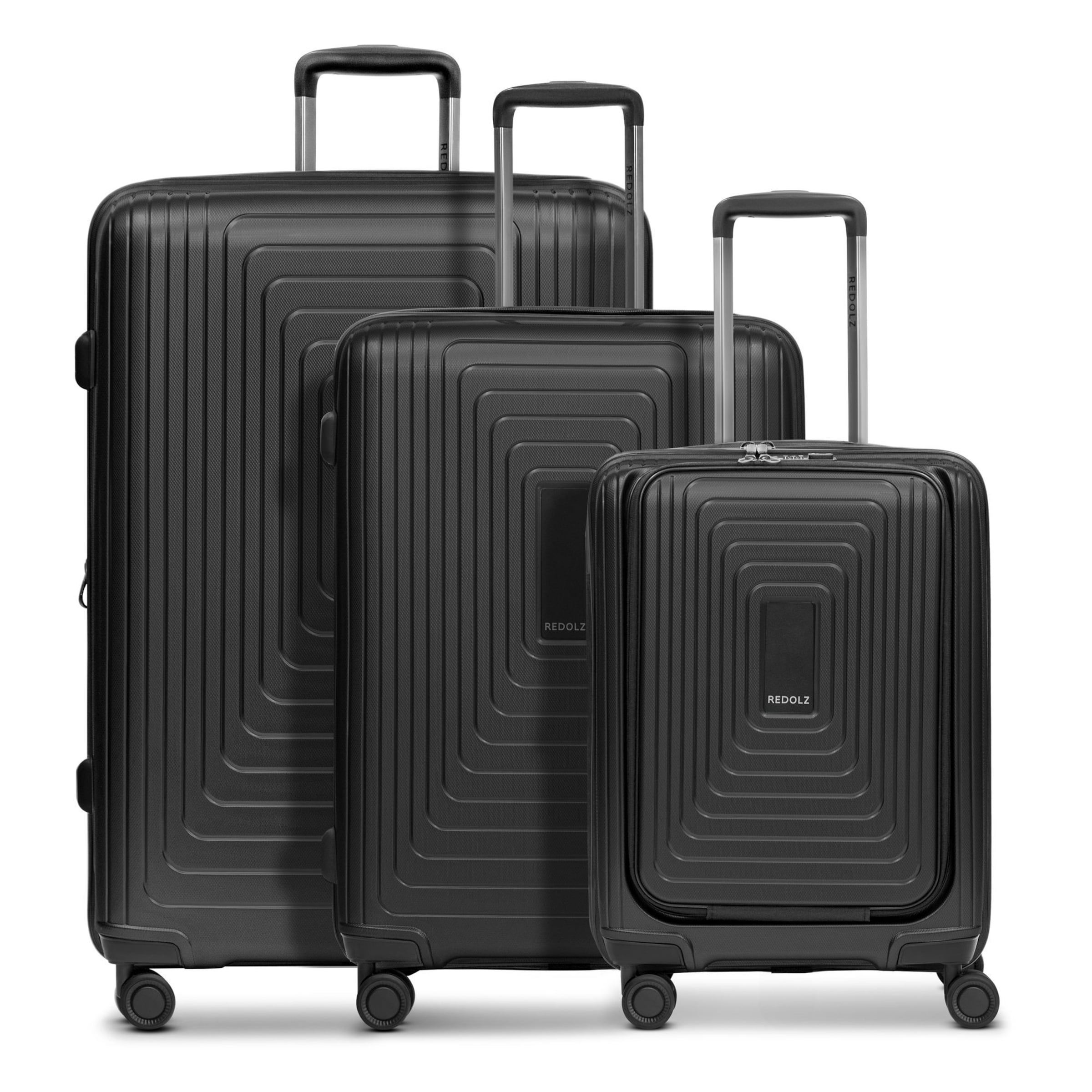 Redolz Suitcase Set 'Essentials' in Black: front
