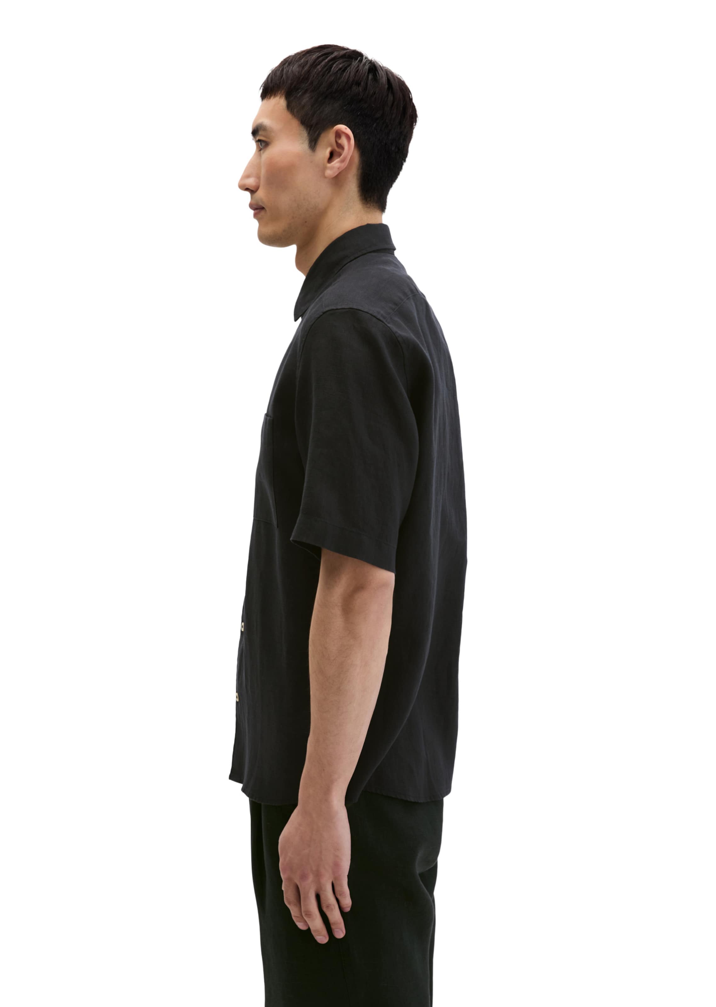 Marc O'Polo Regular Fit Hemd in Schwarz
