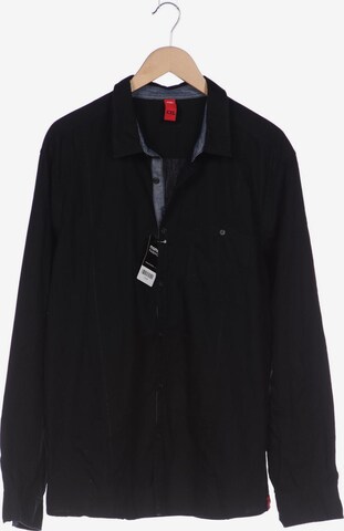 EDC BY ESPRIT Button Up Shirt in XXL in Black: front