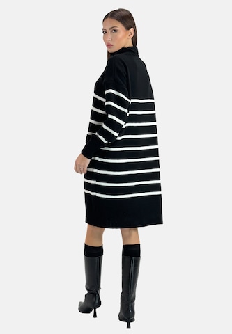 Robes en maille Elara en noir