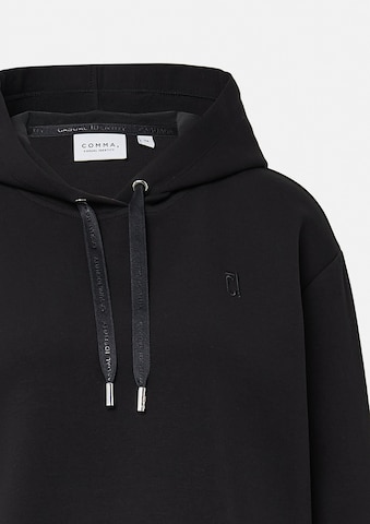 Sweat-shirt comma casual identity en noir