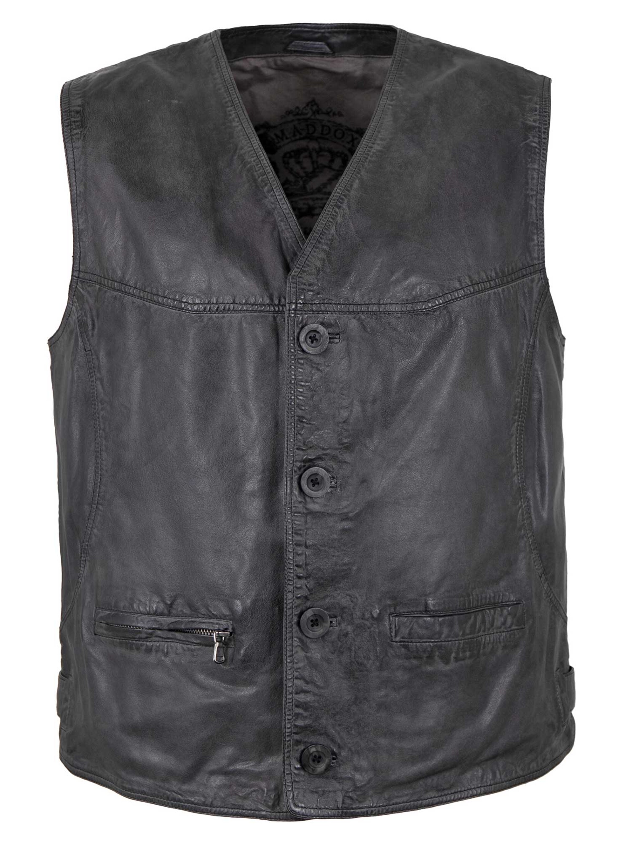 MADDOX Weste 'Georgio'‌‌‌‌‌‌‌ in Grau: Vorderseite