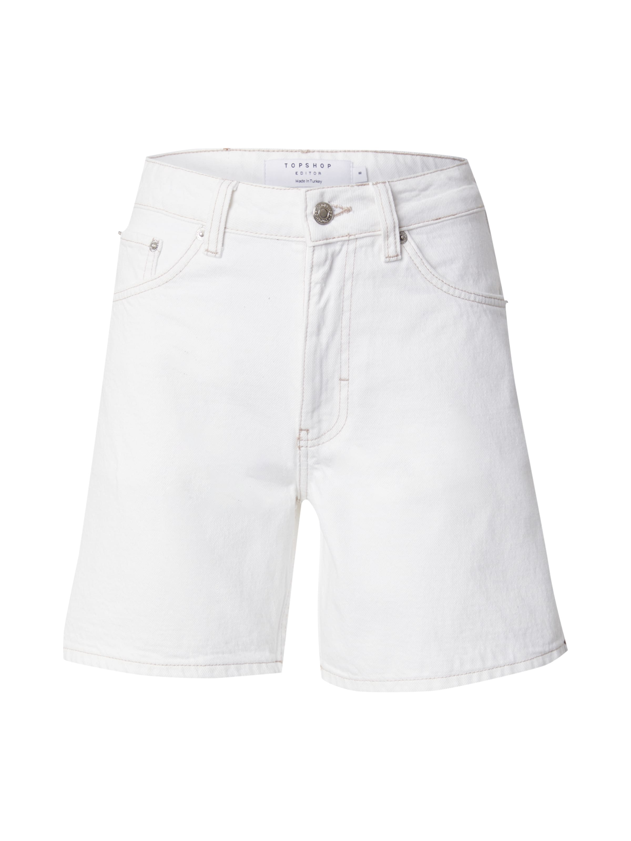 TOPSHOP Szabványos Farmer - fehér: elől