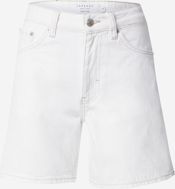 balta TOPSHOP Standartinis Džinsai: priekis