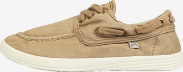 Scalpers Sneaker 'BOAT' i brun: framsida