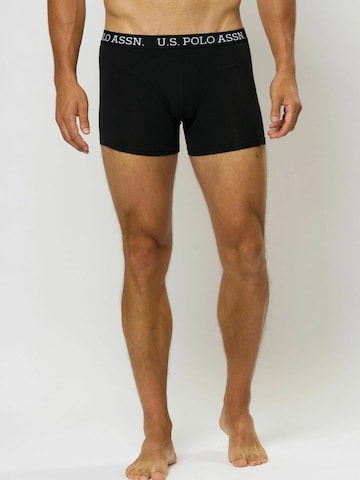 U.S. POLO ASSN. Boxershorts 'Walter' in Zwart: voorkant