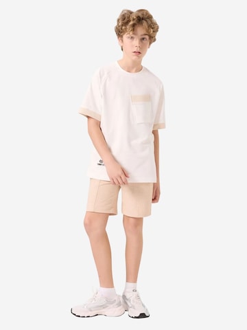 Tommy Life Broek 'TOMMY Shorts aus Jersey in normaler Passform' in Beige