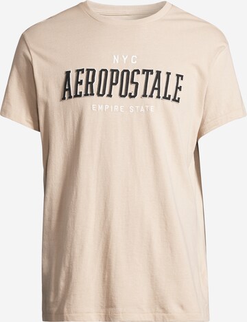 AÉROPOSTALE T-shirt i beige: framsida