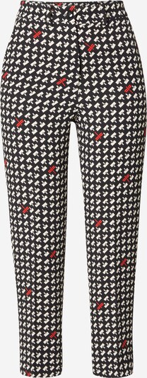 Sisley Pantalon à plis en rouge / noir / blanc, Vue avec produit