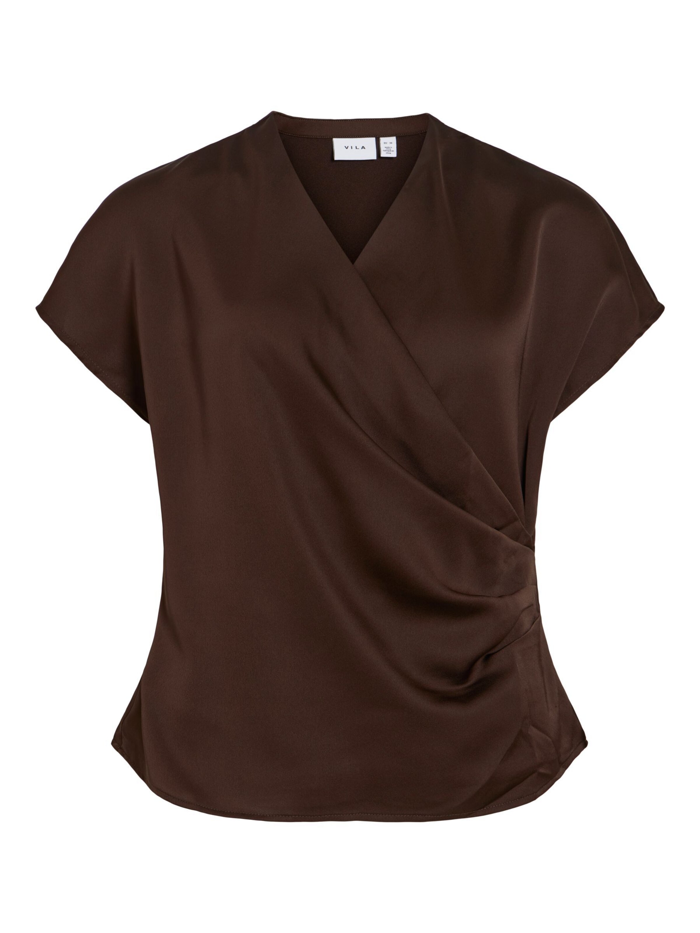 VILA Bluse 'VIElette' i brun: forside