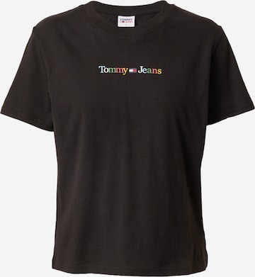 T-shirt Tommy Jeans en noir : devant