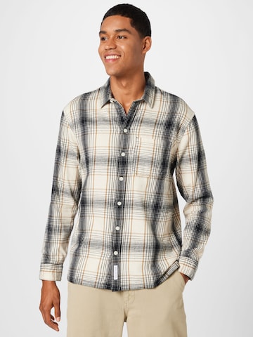 HOLLISTER Regular fit Overhemd in Beige: voorkant