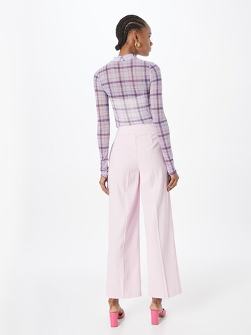 Dorothy Perkins - Pierna ancha Pantalón de pinzas en rosa