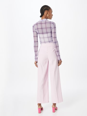 Dorothy Perkins Wide leg Pressveckad byxa i rosa