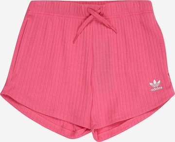 ADIDAS ORIGINALS Свободный крой Штаны в Ярко-розовый: спереди