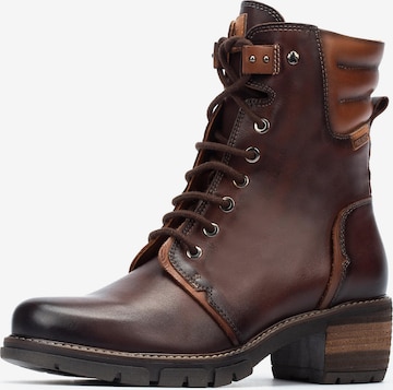 PIKOLINOS Lace-Up Ankle Boots 'San Sebastian' in Brown: front