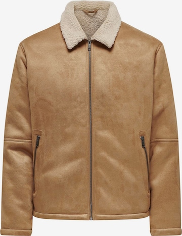 Veste mi-saison 'ONSROYCE' Only & Sons en marron : devant