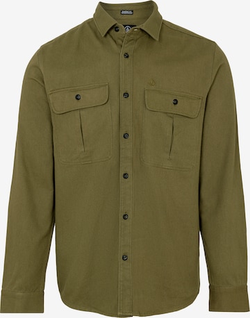 Volcom Comfort fit Button Up Shirt in Green: front