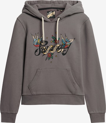 Superdry Sweatshirt in Grijs: voorkant