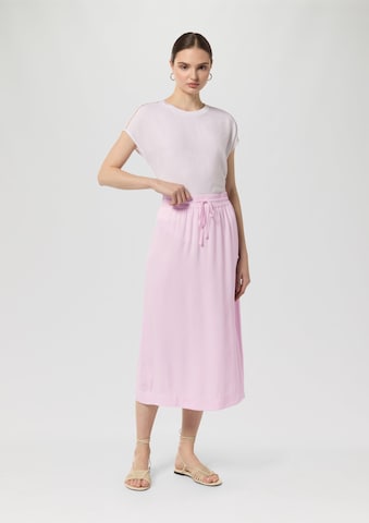 Jupe comma casual identity en rose : devant