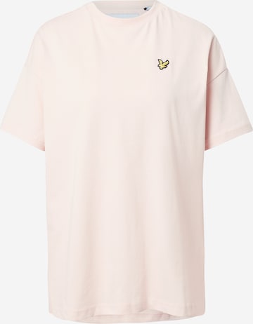 Lyle & Scott Oversize póló - rózsaszín: elől