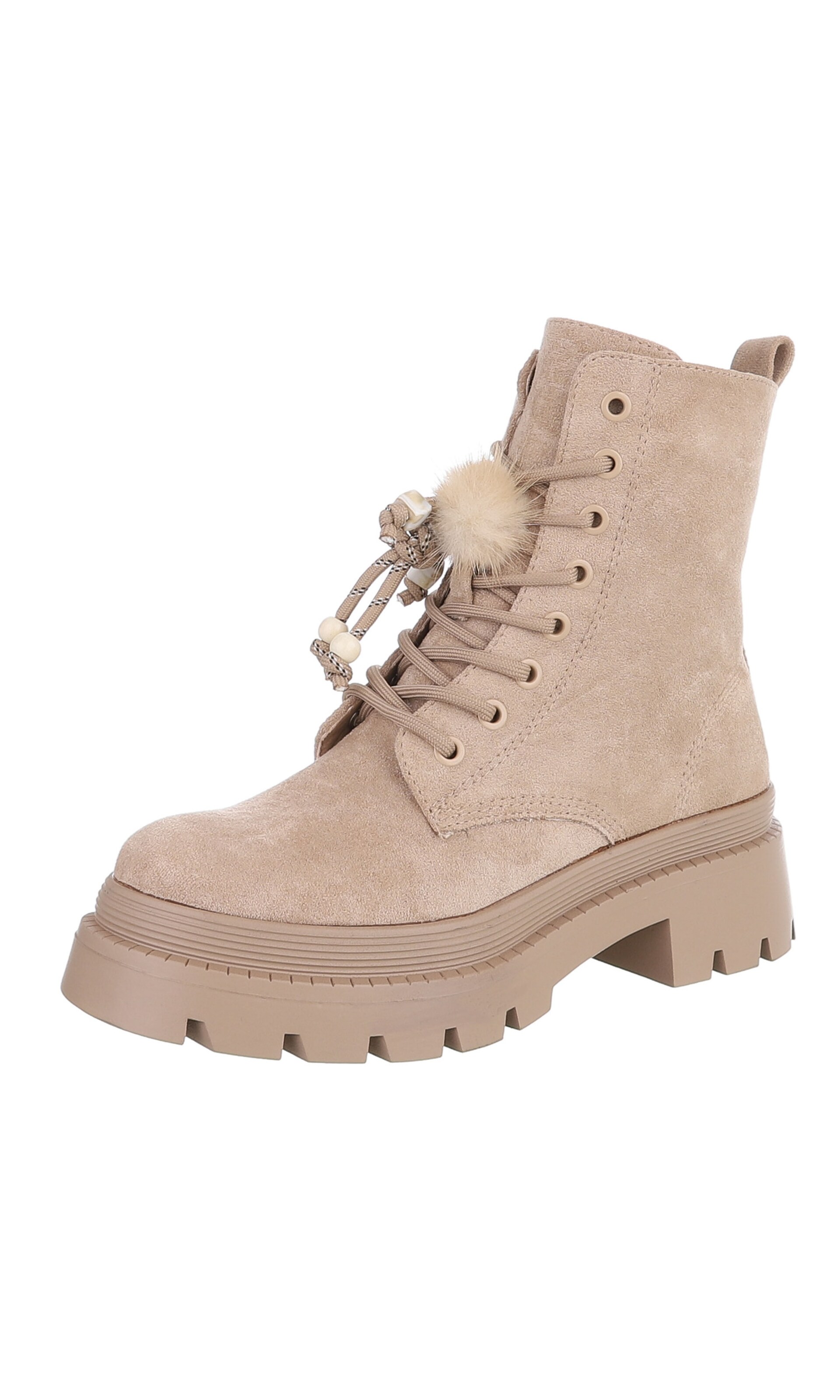 Ital-Design Stiefelette in 36 in hellbraun, Produktansicht