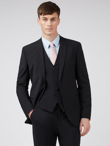 Coupe regular Veste de costume Ted Baker en noir : devant