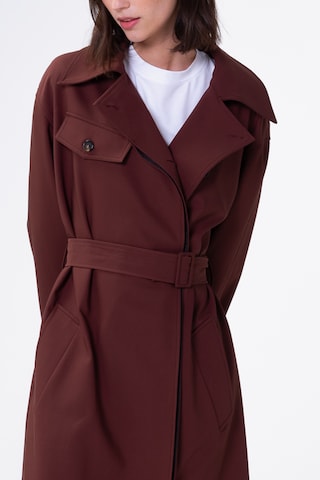 Manteau mi-saison 'Gilda' Aligne en marron