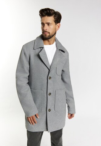 DreiMaster Vintage Between-seasons coat 'Altiplano' in Grey: front