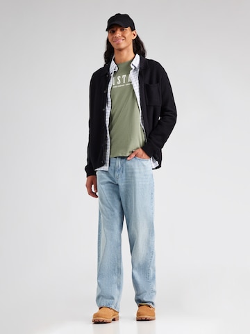 MUSTANG T-Shirt 'Austin' in Grün