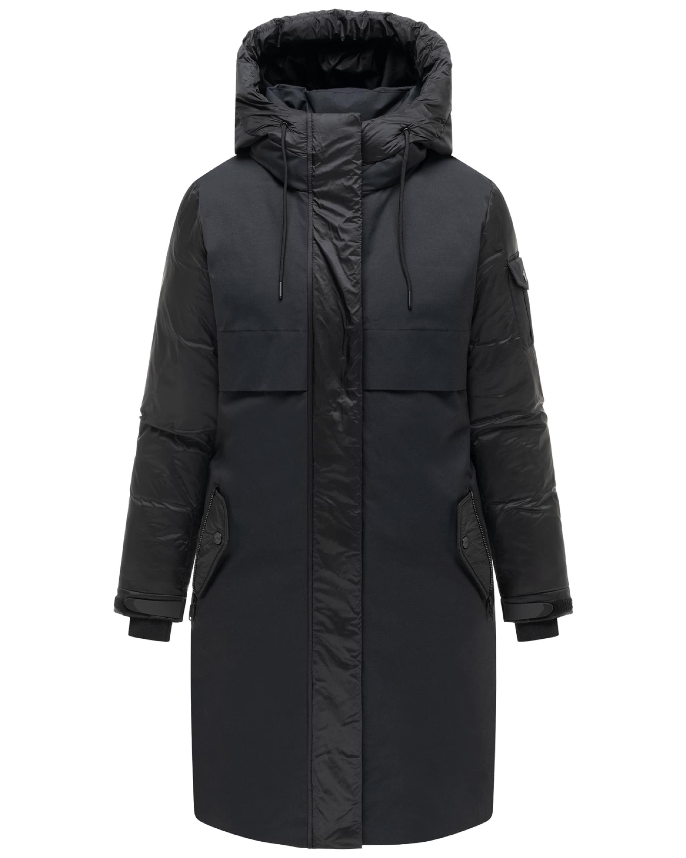 Cappotto invernale 'Peakstorm 14' di NAVAHOO in nero: frontale