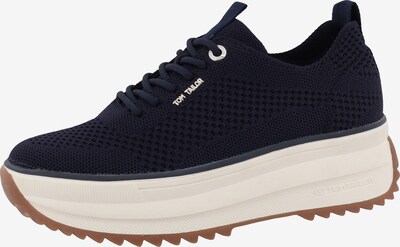 TOM TAILOR Sneaker low in creme / navy / braun, Produktansicht