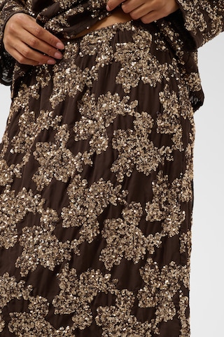 SOAKED IN LUXURY - Falda 'Aydea' en marrón