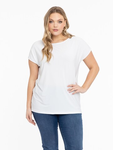 T-shirt YOEK en blanc : devant