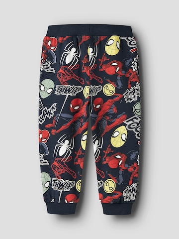 NAME IT - Tapered Pantalón 'NMMJACCO SPIDER' en azul