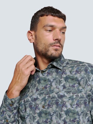 No Excess Regular Fit Hemd in Lila