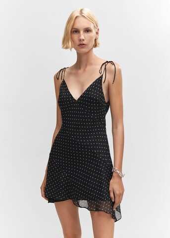 Robe d’été MANGO en noir : devant