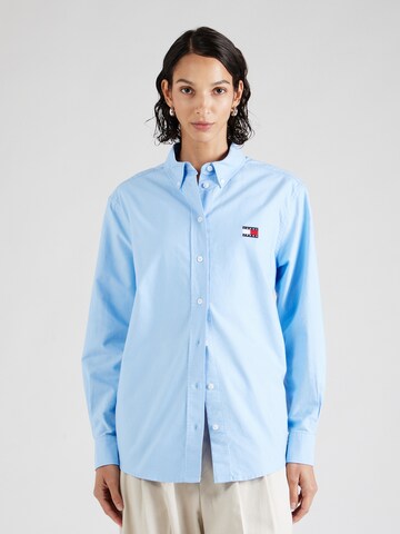 Tommy Jeans Bluse in Blau: Vorderseite