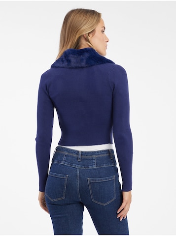 Orsay Zip-Up Hoodie in Blue