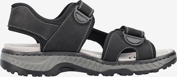 Rieker Hiking Sandals in Black