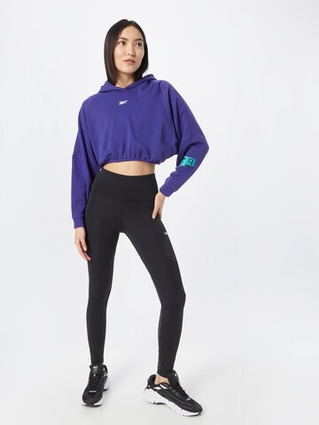 Skinny Pantalon de sport 'Lux Perform' Reebok en noir