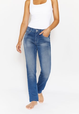 Angels Slimfit Jeans in Blauw: voorkant