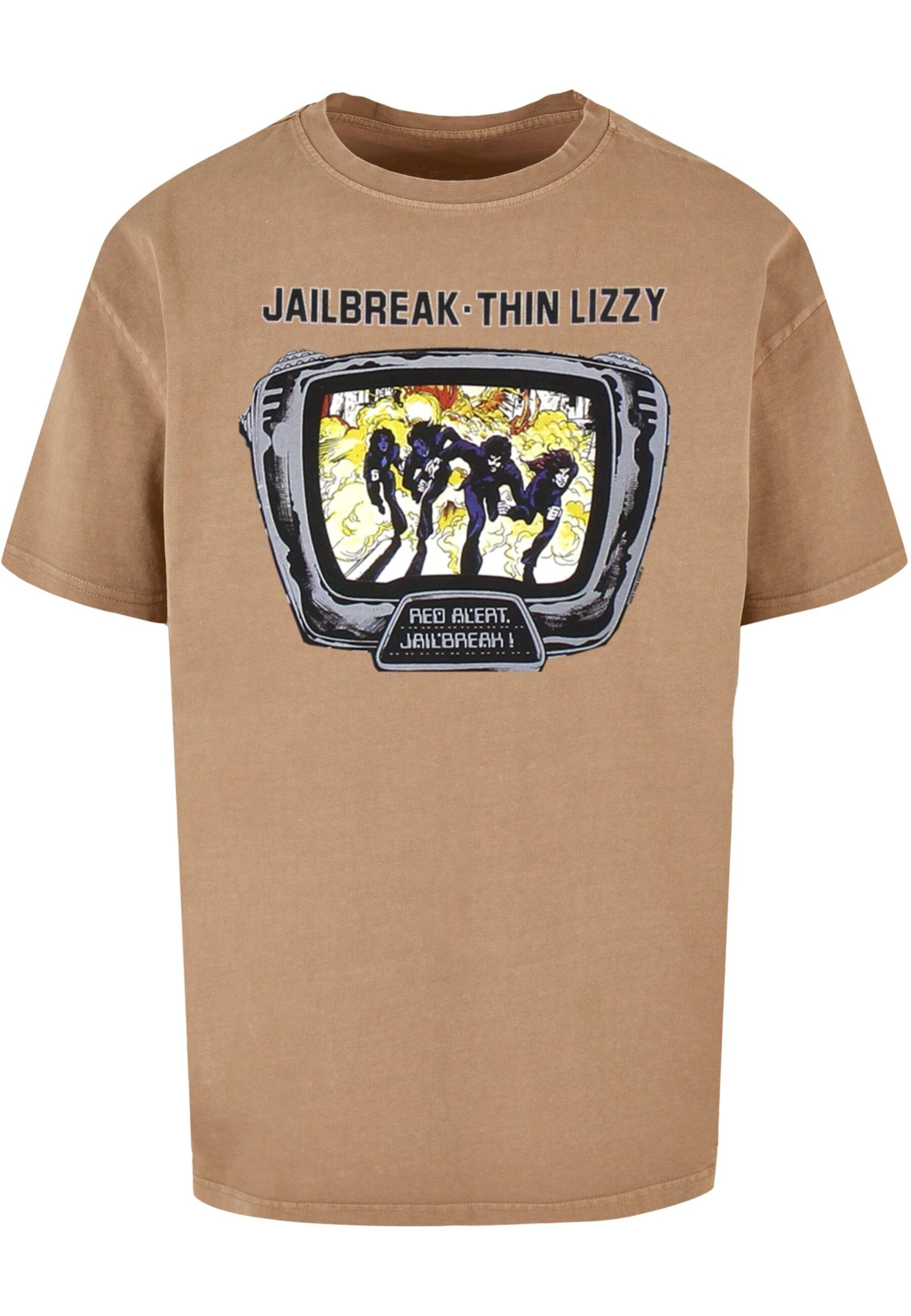 Merchcode Shirt 'Thin Lizzy - Jailbreak' in Beige: front