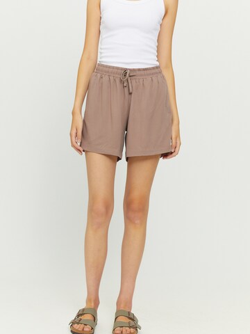 mazine Loosefit Hose ' Palm Cove ' in Braun: Vorderseite