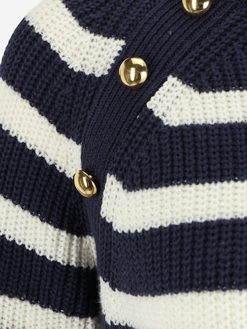 Wallis Petite Sweater 'Breton' in Blue