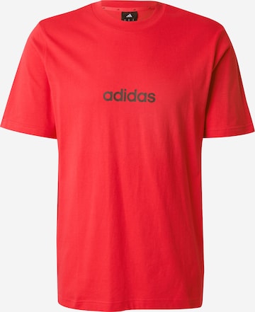 ADIDAS ORIGINALS Μπλουζάκι 'Essentials Linear' σε κόκκινο: μπροστά