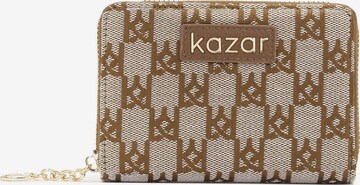 Kazar Wallet in Beige: front