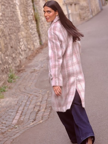 love & roses Between-Seasons Coat in Pink