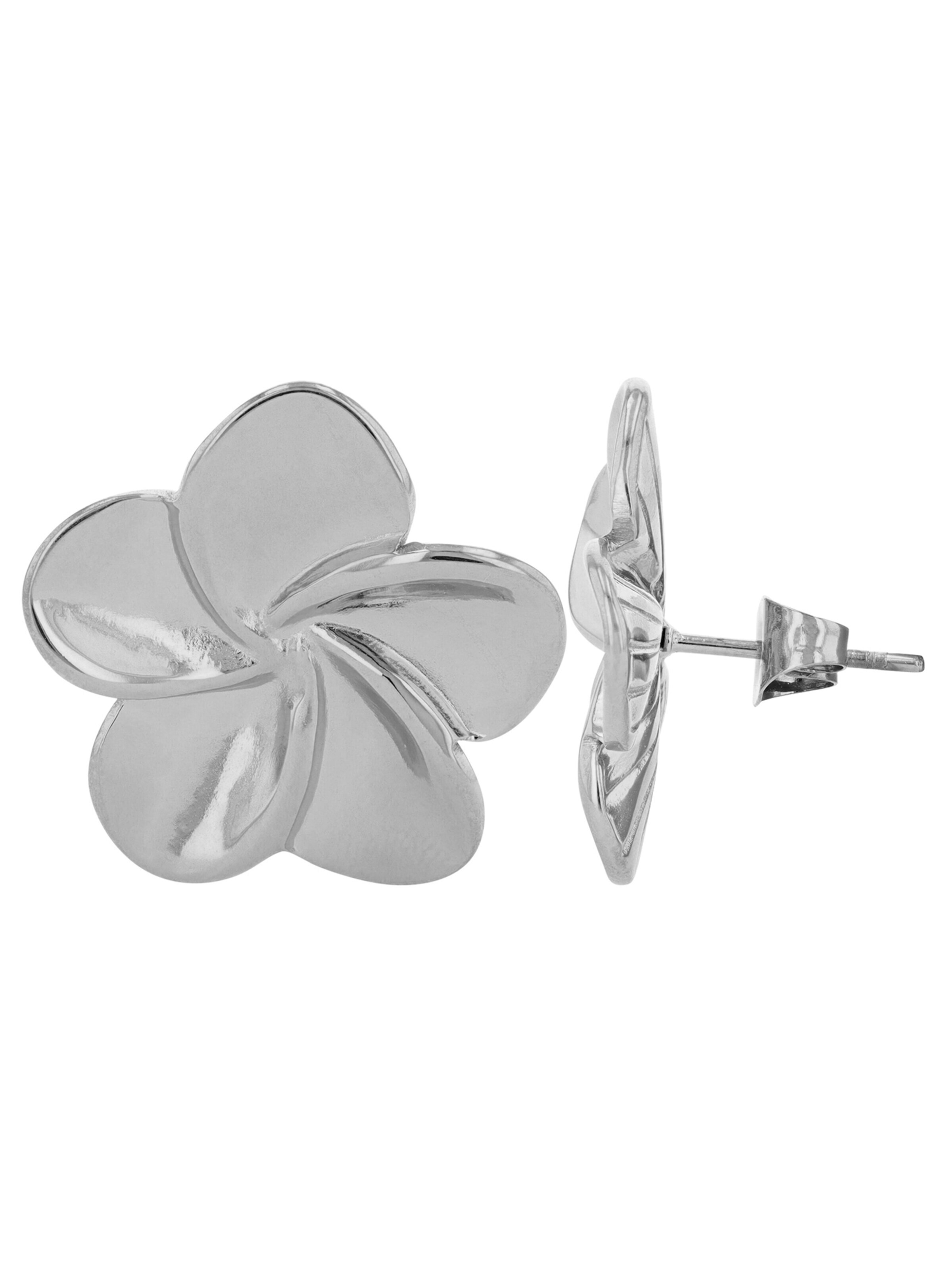Akzent Earrings '"Ebby" aus langlebigem Edelstahl, wasserfest' in Silver